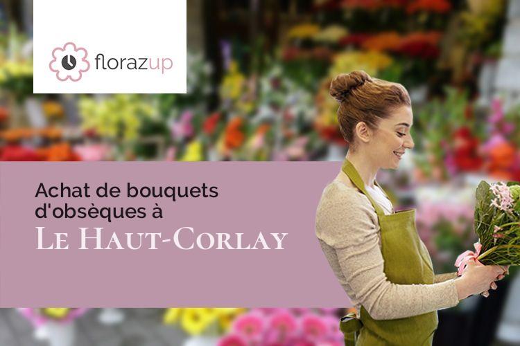 gerbes de fleurs pour un deuil à Le Haut-Corlay (Côtes-d'Armor/22320)