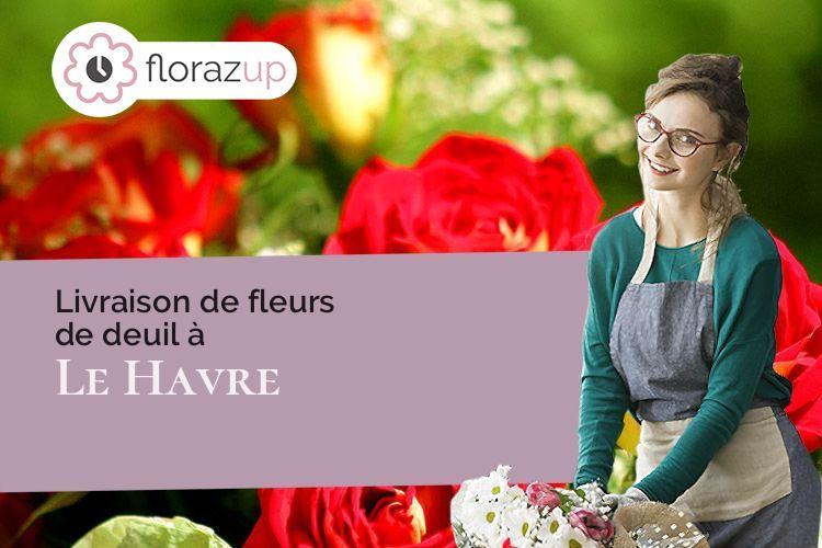 fleurs deuil pour une crémation à Le Havre (Seine-Maritime/76600)