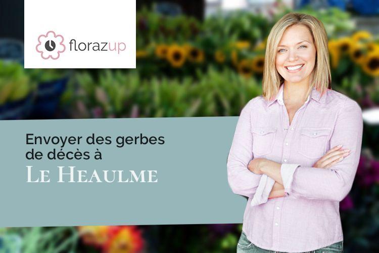 couronnes florales pour des funérailles à Le Heaulme (Val-d'Oise/95640)