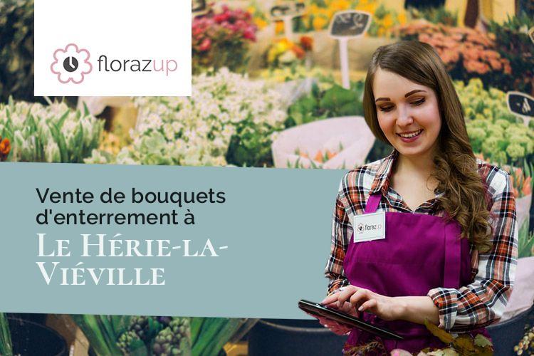 couronnes de fleurs pour une crémation à Le Hérie-la-Viéville (Aisne/02120)