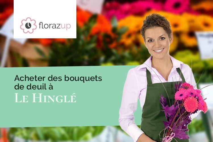 compositions florales pour des funérailles à Le Hinglé (Côtes-d'Armor/22100)