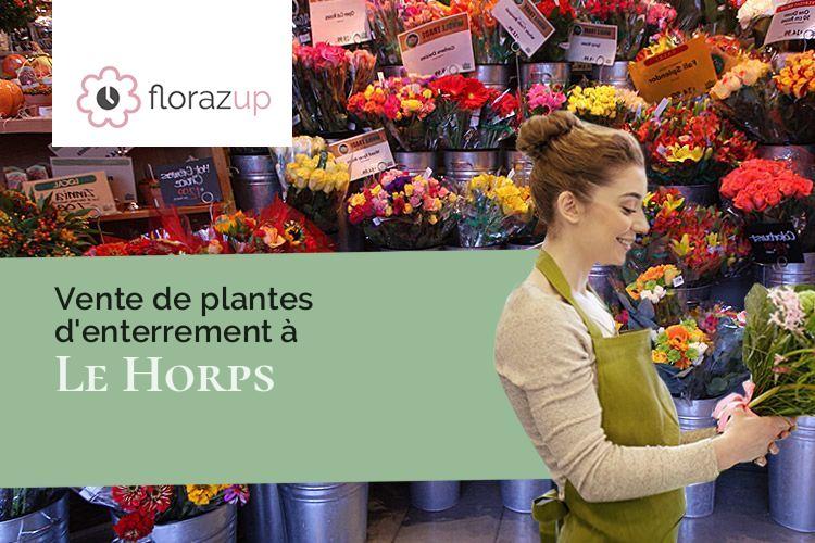 coeurs de fleurs pour des obsèques à Le Horps (Mayenne/53640)