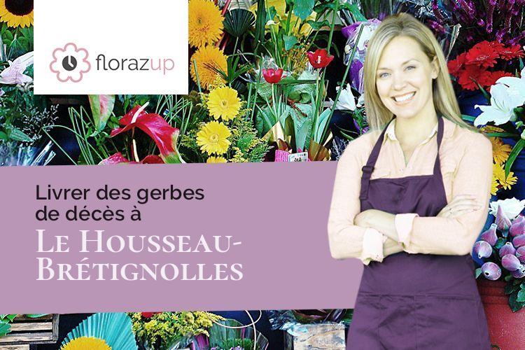 créations florales pour des obsèques à Le Housseau-Brétignolles (Mayenne/53110)