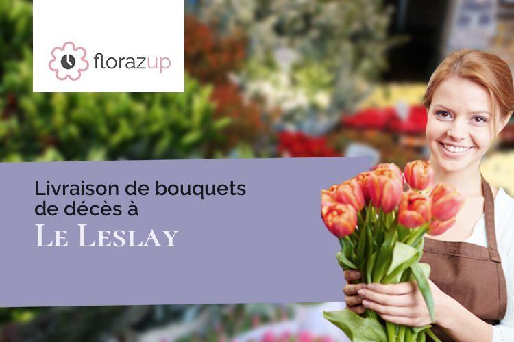 créations florales pour des funérailles à Le Leslay (Côtes-d'Armor/22800)