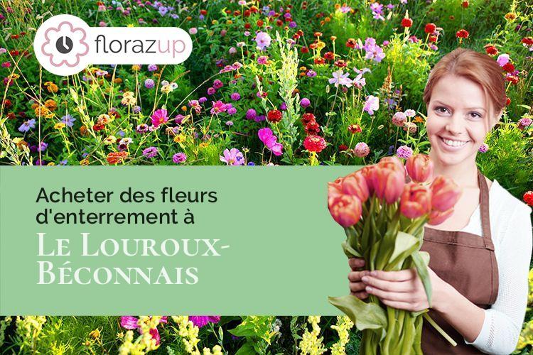gerbes de fleurs pour un deuil à Le Louroux-Béconnais (Maine-et-Loire/49370)