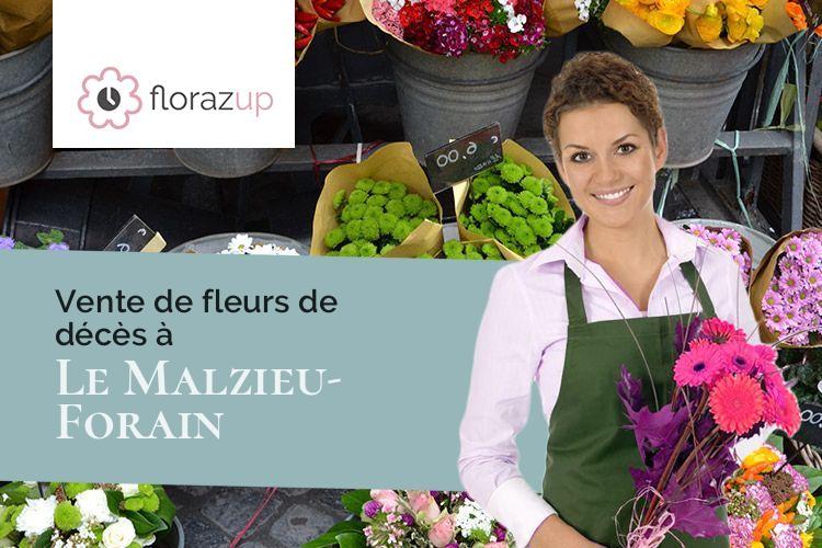 coeurs de fleurs pour un enterrement à Le Malzieu-Forain (Lozère/48140)