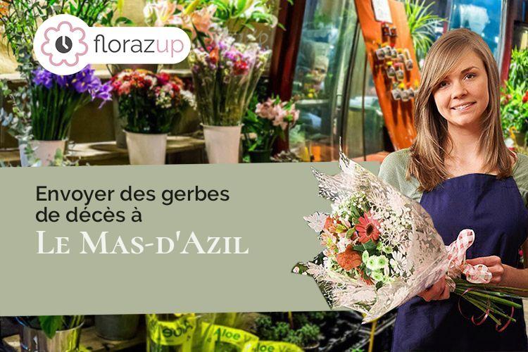 fleurs deuil pour des obsèques à Le Mas-d'Azil (Ariège/09290)