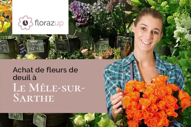 coeurs de fleurs pour des obsèques à Le Mêle-sur-Sarthe (Orne/61170)