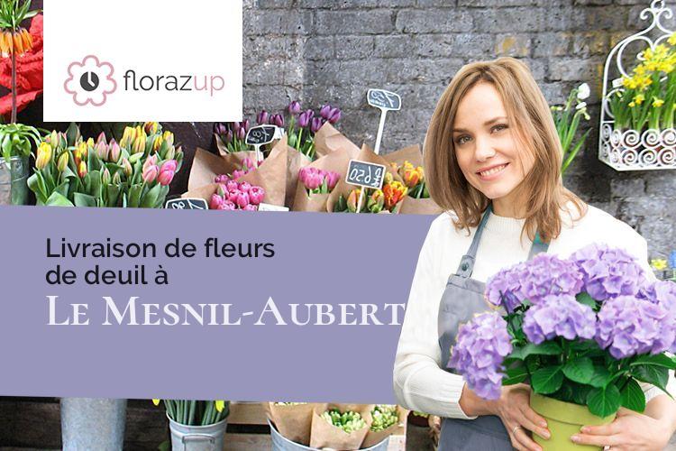 créations de fleurs pour des funérailles à Le Mesnil-Aubert (Manche/50510)