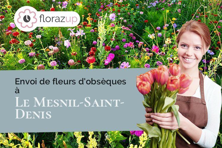 compositions de fleurs pour un deuil à Le Mesnil-Saint-Denis (Yvelines/78320)