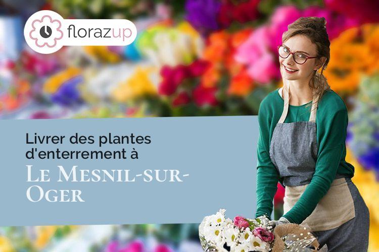 plantes pour un enterrement à Le Mesnil-sur-Oger (Marne/51190)