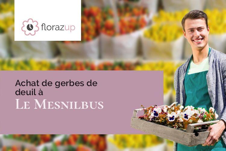 coupes de fleurs pour un enterrement à Le Mesnilbus (Manche/50490)