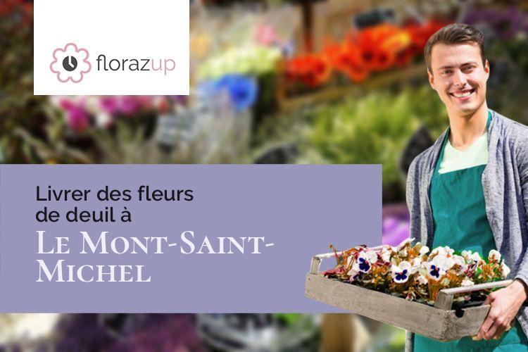 créations de fleurs pour une crémation à Le Mont-Saint-Michel (Manche/50170)