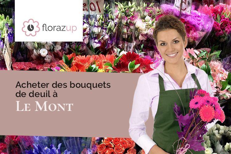 couronnes florales pour un enterrement à Le Mont (Vosges/88210)