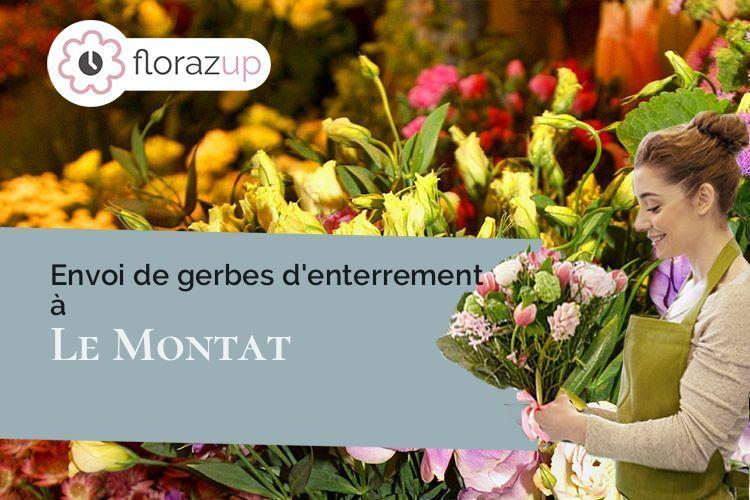croix de fleurs pour un enterrement à Le Montat (Lot/46090)