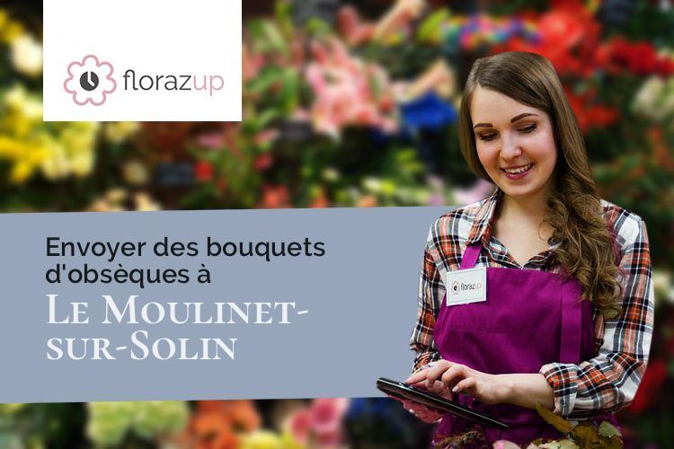 coupes de fleurs pour des obsèques à Le Moulinet-sur-Solin (Loiret/45290)