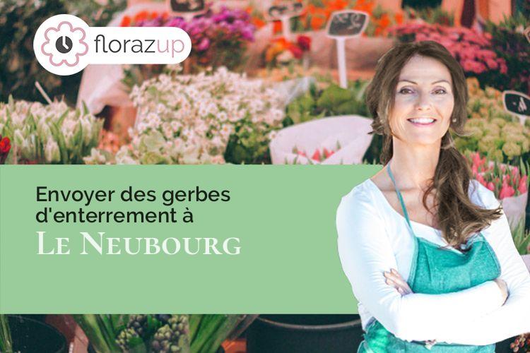 gerbes de fleurs pour des obsèques à Le Neubourg (Eure/27110)