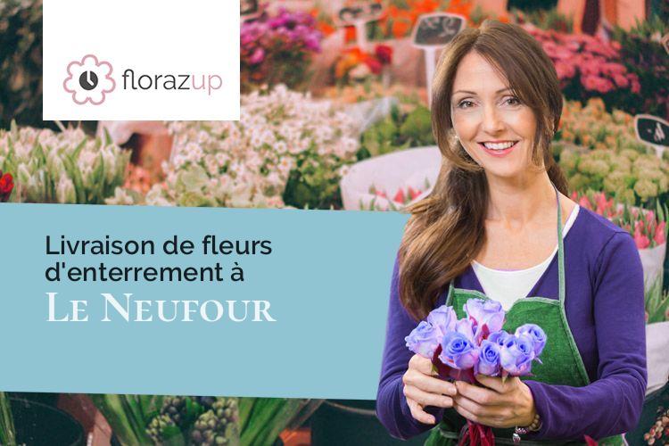 couronnes de fleurs pour un décès à Le Neufour (Meuse/55120)