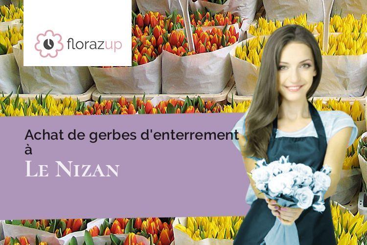 créations de fleurs pour un décès à Le Nizan (Gironde/33430)