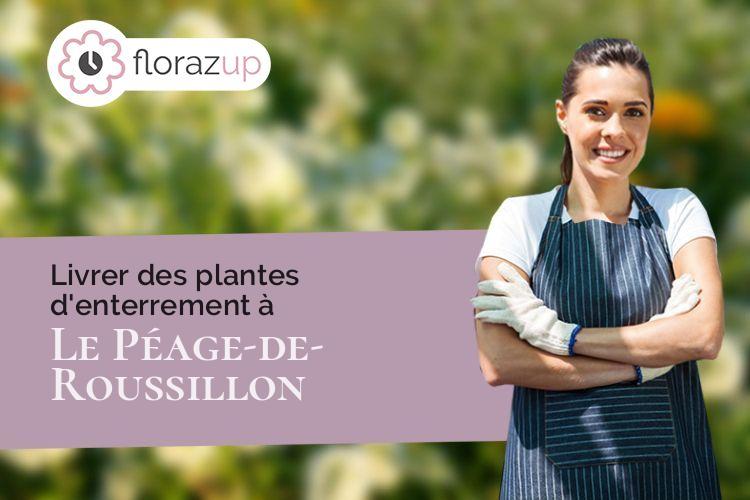 gerbes de fleurs pour des obsèques à Le Péage-de-Roussillon (Isère/38550)