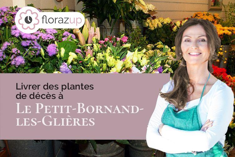 couronnes de fleurs pour un enterrement à Le Petit-Bornand-les-Glières (Haute-Savoie/74130)