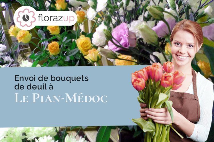couronnes de fleurs pour une crémation à Le Pian-Médoc (Gironde/33290)