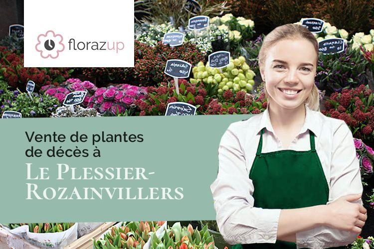 créations florales pour un enterrement à Le Plessier-Rozainvillers (Somme/80110)