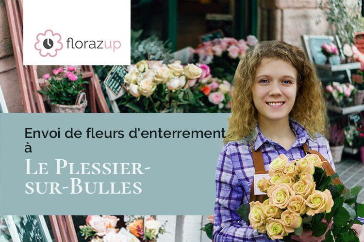 couronnes de fleurs pour un enterrement à Le Plessier-sur-Bulles (Oise/60130)