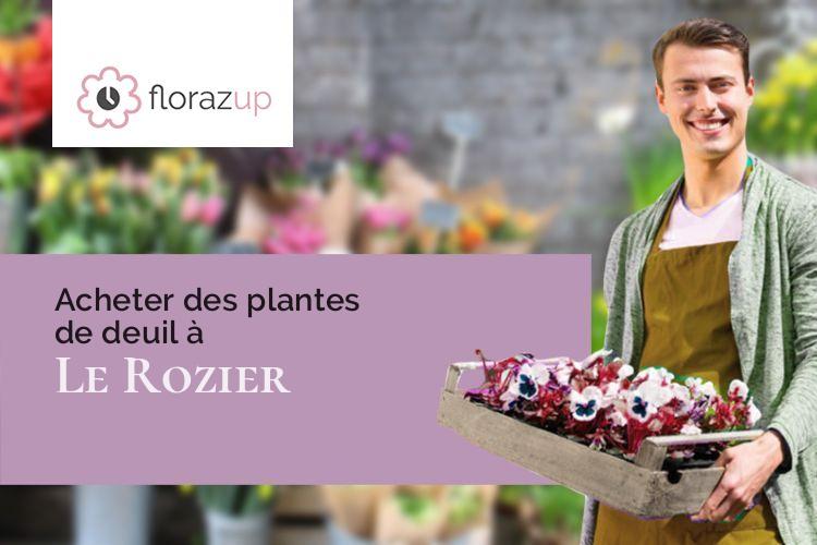 gerbes de fleurs pour un deuil à Le Rozier (Lozère/48150)