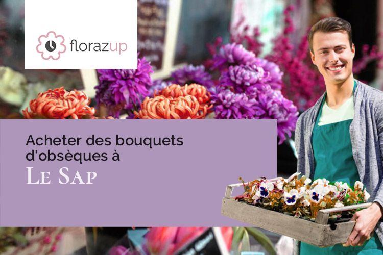 couronnes de fleurs pour une crémation à Le Sap (Orne/61470)