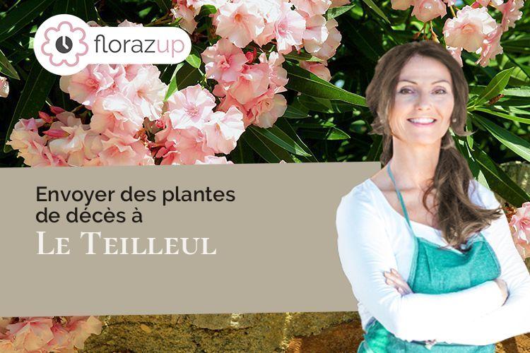 gerbes de fleurs pour un enterrement à Le Teilleul (Manche/50640)