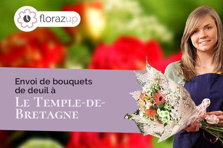 compositions de fleurs pour des funérailles à Le Temple-de-Bretagne (Loire-Atlantique/44360)