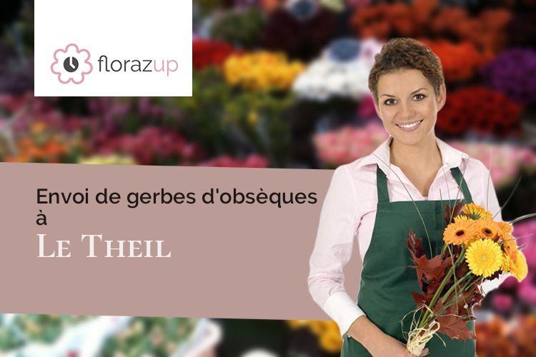 créations florales pour un enterrement à Le Theil (Orne/61260)