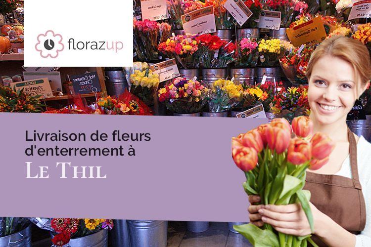 fleurs deuil pour des funérailles à Le Thil (Eure/27150)