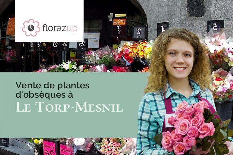 compositions de fleurs pour un enterrement à Le Torp-Mesnil (Seine-Maritime/76560)