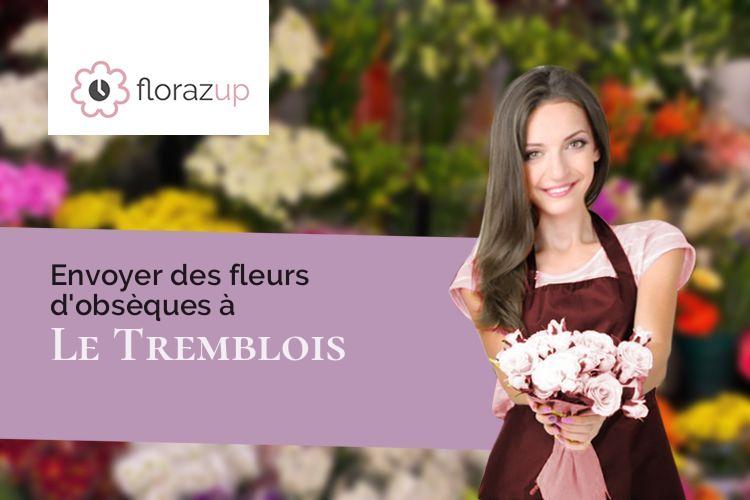 gerbes de fleurs pour un deuil à Le Tremblois (Haute-Saône/70100)