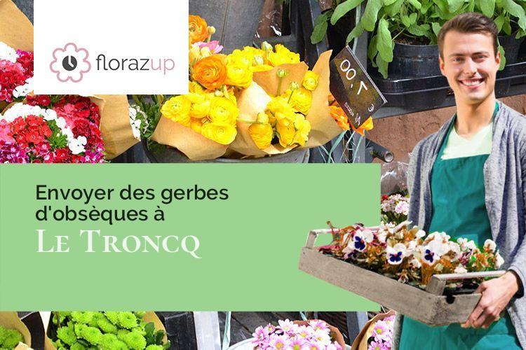 couronnes de fleurs pour un décès à Le Troncq (Eure/27110)