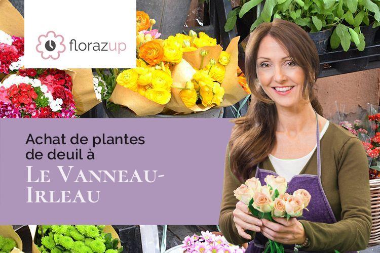 couronnes florales pour un enterrement à Le Vanneau-Irleau (Deux-Sèvres/79270)