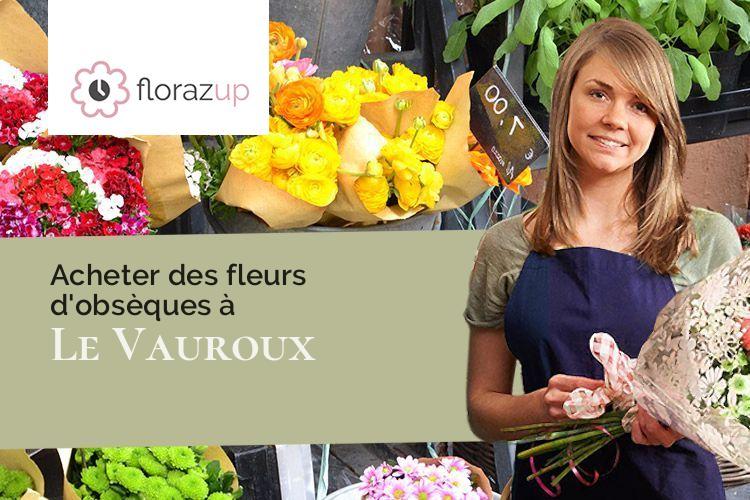 fleurs deuil pour un enterrement à Le Vauroux (Oise/60390)