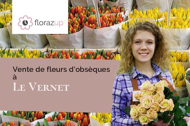 fleurs deuil pour un deuil à Le Vernet (Alpes-de-Haute-Provence/04140)