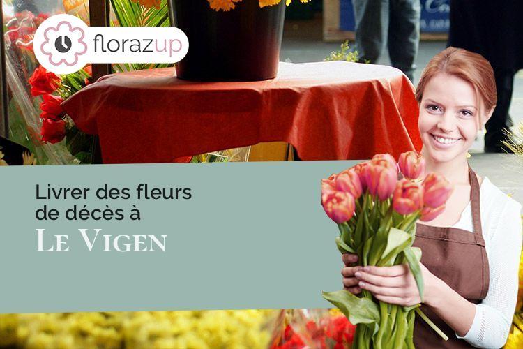 coupes de fleurs pour un décès à Le Vigen (Haute-Vienne/87110)
