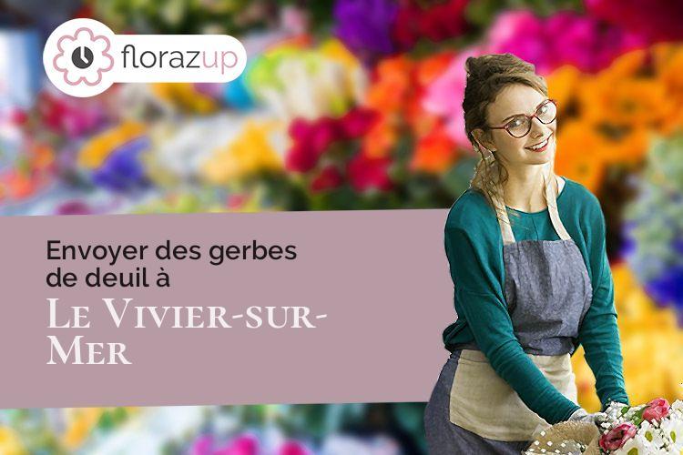 créations de fleurs pour des obsèques à Le Vivier-sur-Mer (Ille-et-Vilaine/35960)