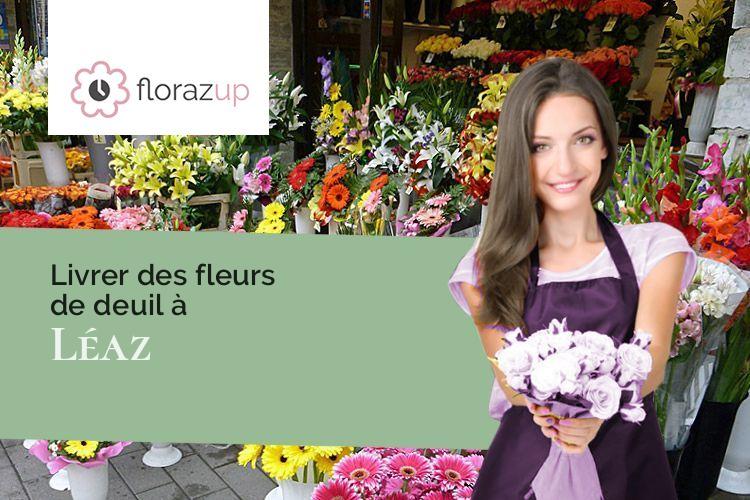 gerbes de fleurs pour un enterrement à Léaz (Ain/01200)