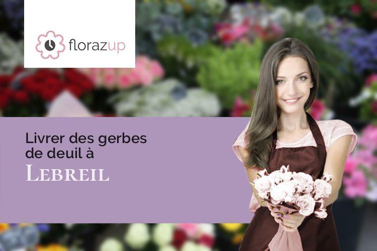 couronnes florales pour un décès à Lebreil (Lot/46800)