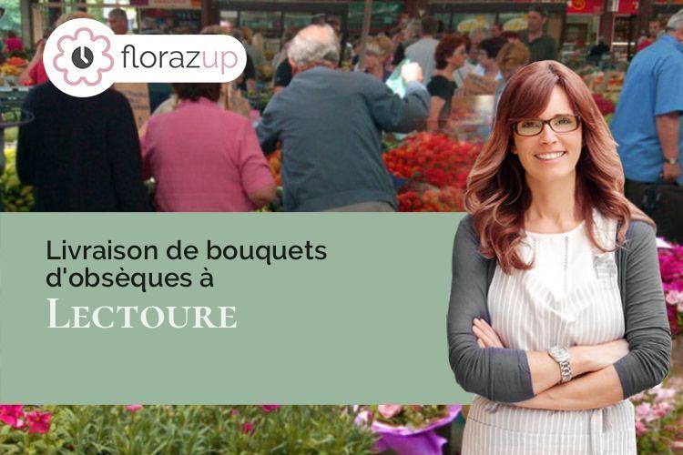 couronnes de fleurs pour des obsèques à Lectoure (Gers/32700)