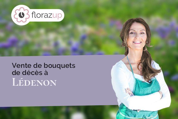 coeur de fleurs pour un enterrement à Lédenon (Gard/30210)