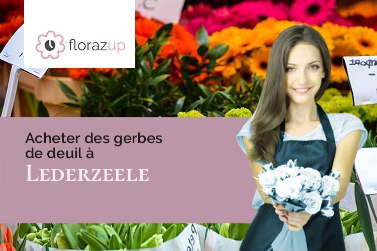 coeurs de fleurs pour un décès à Lederzeele (Nord/59143)