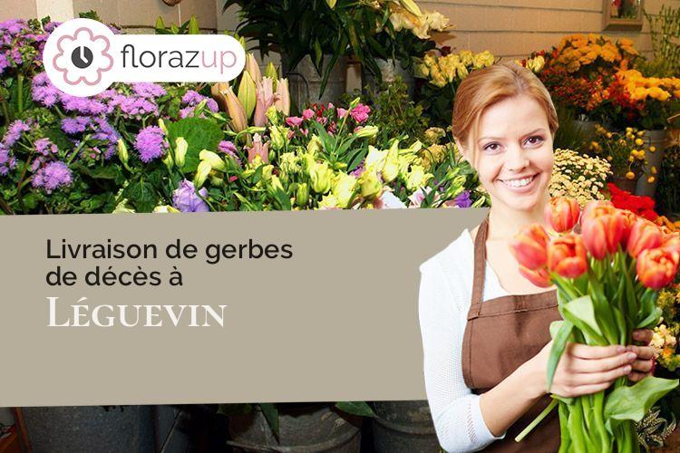 fleurs deuil pour un enterrement à Léguevin (Haute-Garonne/31490)