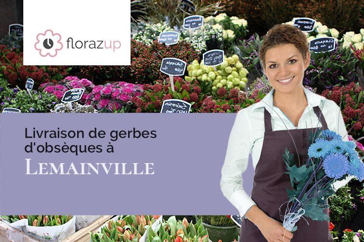 fleurs deuil pour un enterrement à Lemainville (Meurthe-et-Moselle/54740)