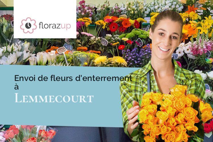 gerbes de fleurs pour des obsèques à Lemmecourt (Vosges/88300)
